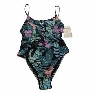 BluC Floral Bathing Suit Women Size Small NWT